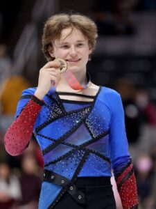 Илья Малинин, награждение по итогам турнира U.S. International Classic в Лейк-Плэсиде